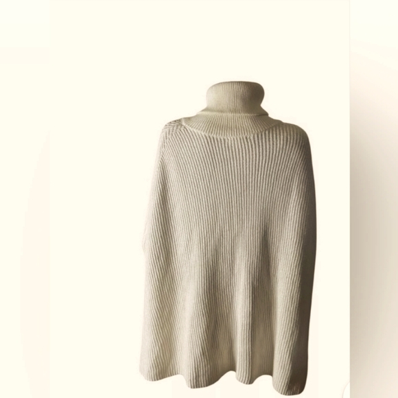 J Jill Poncho Ribbed Knit Sweater - Picture 8 of 12